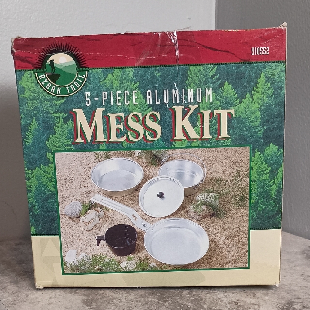 Ozark Trail 5-Piece Aluminum Mess Kit Camping Utility Spring